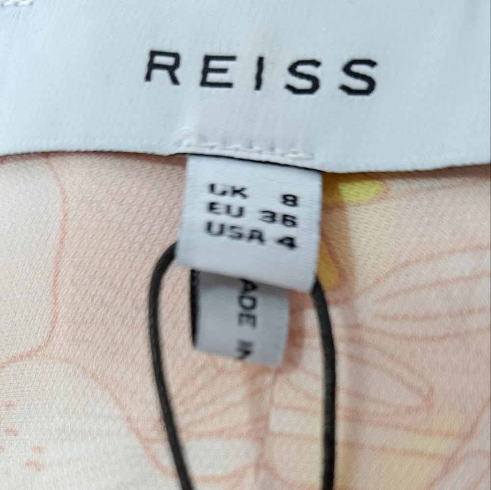 Reiss Carlotta Short Flutter Sleeve Dress in Blush Size US 4 - Picture 15 of 16